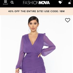 FashionNova Stuck In The Moment Ruched Mini Dress